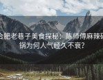合肥老巷子美食探秘：陈师傅麻辣砂锅为何人气经久不衰？