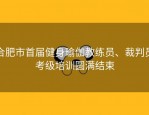 合肥市首届健身瑜伽教练员、裁判员考级培训圆满结束