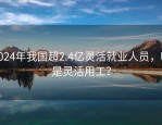 2024年我国超2.4亿灵活就业人员，啥是灵活用工？