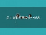 员工离职原因深度分析表