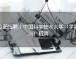 合肥招聘丨中国科学技术大学（学院岗）招聘
