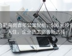 合肥南岗青年公寓配租，500 元拎包入住，企业员工宿舍新选择