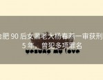 合肥 90 后女黑老大杨春燕一审获刑 25 年，曾犯多项罪名