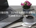 安徽招聘：2024年合肥肥西县教体局招聘教师30人公告