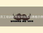 员工培训费用报销指南及表格示例