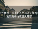 2020中国（临沂）人力资源创新合作发展高峰论坛盛大开幕