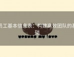 员工基本信息表：构建高效团队的基础