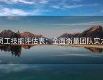 员工技能评估表：全面衡量团队实力