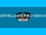 合肥市蜀山区民生社会工作服务社招聘简章