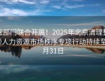 五部门联合开展！2025年北京清理整顿人力资源市场秩序专项行动持续至7月31日