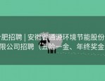 合肥招聘 | 安徽省通源环境节能股份有限公司招聘（五险一金、年终奖金）
