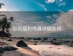 公司福利待遇详细说明
