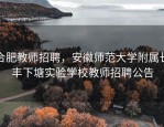 合肥教师招聘，安徽师范大学附属长丰下塘实验学校教师招聘公告