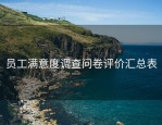员工满意度调查问卷评价汇总表