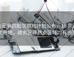 合肥第四批次供地计划公布，18 宗涉宅用地，政务区等热点区域均有涉及