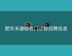 肥东禾康综合门诊部招聘信息