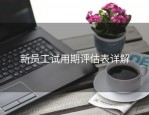 新员工试用期评估表详解