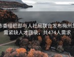 市委组织部与人社局联合发布梅州急需紧缺人才目录，共474人需求
