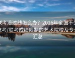联考没过线怎么办？2016年全国不受统考/联考成绩限制的艺术院校及专业汇总