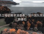 员工培训需求调查表：提升团队效能的基石