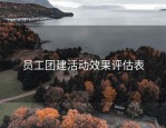 员工团建活动效果评估表