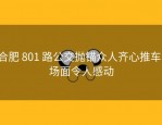 合肥 801 路公交抛锚众人齐心推车，场面令人感动