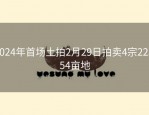 2024年首场土拍2月29日拍卖4宗223.54亩地