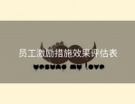 员工激励措施效果评估表