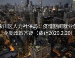永川区人力社保局：疫情期间就业创业类政策答疑（截止2020.2.20）