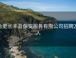 合肥长丰县保安服务有限公司招聘26人