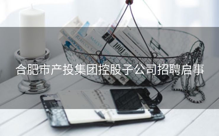 合肥市产投集团控股子公司招聘启事 合肥市产投集团控股子公司招聘启事
