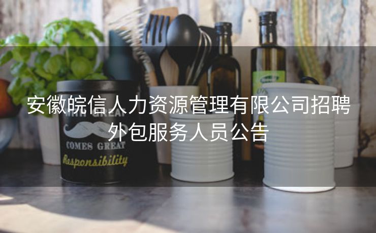 安徽皖信人力资源管理有限公司招聘外包服务人员公告 安徽皖信人力资源管理有限公司招聘外包服务人员公告
