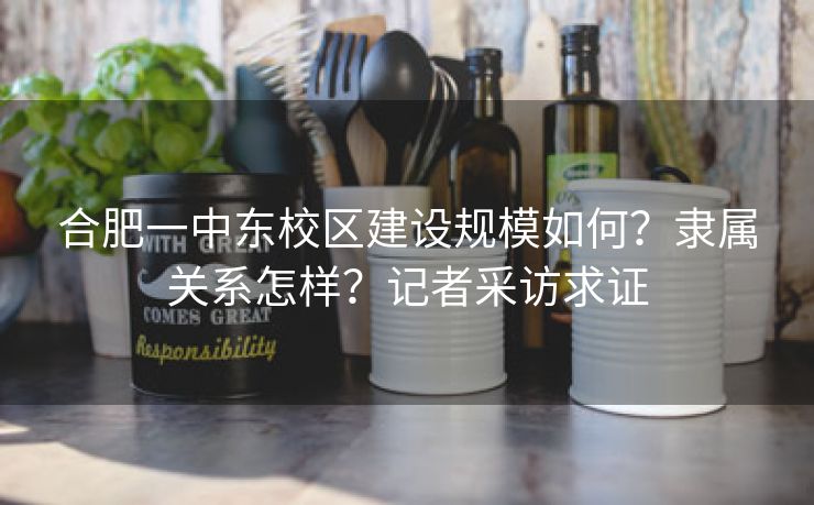 合肥一中东校区建设规模如何?隶属关系怎样?记者采访求证 合肥一中东校区建设规模如何?隶属关系怎样?记者采访求证
