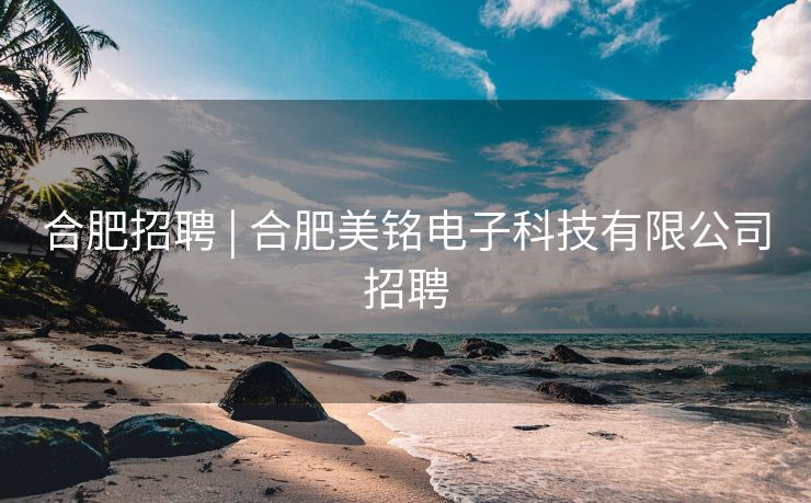 合肥招聘 | 合肥美铭电子科技有限公司招聘 合肥招聘 | 合肥美铭电子科技有限公司招聘