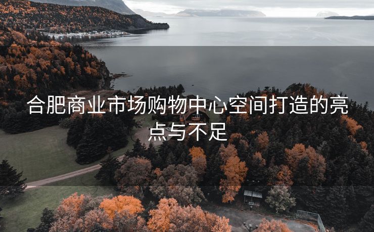 合肥商业市场购物中心空间打造的亮点与不足 合肥商业市场购物中心空间打造的亮点与不足