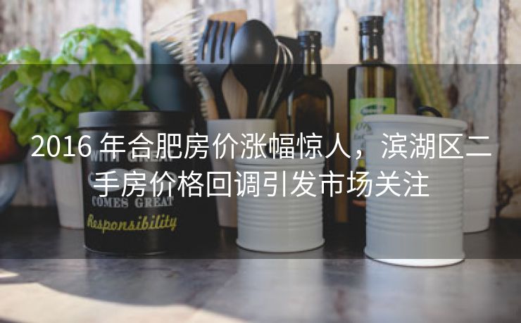 2016 年合肥房价涨幅惊人,滨湖区二手房价格回调引发市场关注 2016 年合肥房价涨幅惊人,滨湖区二手房价格回调引发市场关注