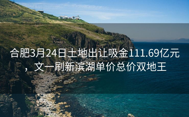 合肥3月24日土地出让吸金111.69亿元,文一刷新滨湖单价总价双地王 合肥3月24日土地出让吸金111.69亿元,文一刷新滨湖单价总价双地王