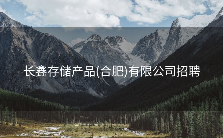 长鑫存储产品(合肥)有限公司招聘 长鑫存储产品(合肥)有限公司招聘